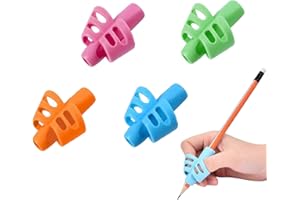 YYST 4 Pièces Guide Doigts Ecriture , Silicone,Pencil Grips for Kids,Ergonomique Aide Pour Enfant Adulte Besoin