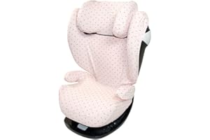 FUN*DAS BCN Fundas BCN ® F116/4597 - Funda para Cybex Pallas ®, Solution S ®, M et M-Fix ® - Estampado Little Fun Peach