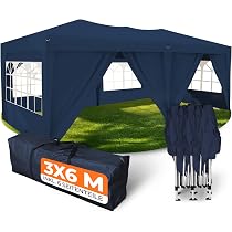 Produktbild von Kronenburg Pavillon Wasserdicht PE Gartenzelt Mit 4 Seitenteilen