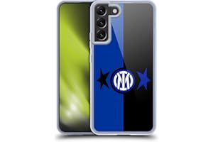 Head Case Designs Licenza Ufficiale Inter Milan Nero & Blu IM 2Stars Custodia in Gel [Protezione di Grado Militare] Compatibile con Samsung Galaxy S22+ 5G E Compatibile con MagSafe