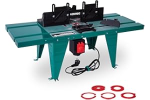 VONROC Banco Tavolo Universale per Fresatrici - Superficie 870x335mm, Potenza 1800W, Costruzione Robusta in Metallo, Sicurezza e Pulizia Ottimali