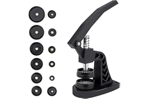 Lrocotanc Uhrenpresse - Uhrmacherwerkzeug-Set Uhrenwerkzeug Uhren-Einpresswerkzeug Uhrengehäuseschließer Reparaturwerkzeug für Uhren mit 12 Matrizen und einem Gehäusepresser