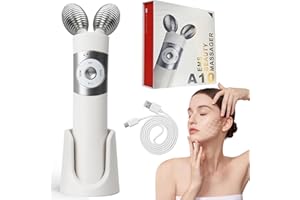 Ems Gua Sha Gesichtsmassagegerät Mikrostrom, ScriMemo 3D Gesichtsroller V Face EMS Gesicht Gerät, Gesichtsmassagegerät Anti Aging Anti Falten, Gesichtslifting Hautstraffung, Geschenk für Damen Frauen