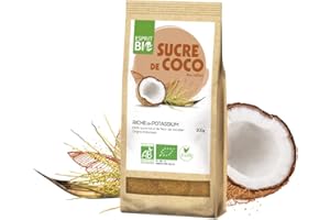 Esprit Bio – SUCRE DE COCO 200g – Non Raffiné – Riche en Potassium – Pouvoir Sucrant Normal – 100% et Vegan