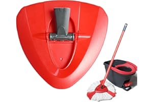 GFRED Têtes de Base de Rechange Pour Balai Vileda Compatible Avec Vileda EasyWring Mop 1-Tank System Tête de Remplacement Pour Spin Mop Accessoires-Une Pièce (Rouge)