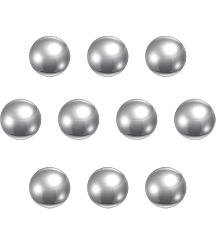 QUARKZMAN 50 Stück Nylon Kugellagerkugeln 9mm, Massivplastikkugeln, Präzisions-Mini-Nylonkugeln