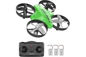 ATOYX Mini Drone pour enfants et débutants - Quadcoptère télécommandé d'intérieur avec retournement 3D,Mode sans tête, 3 Batteries,Meilleur cadeau pour garçons et filles(vert)