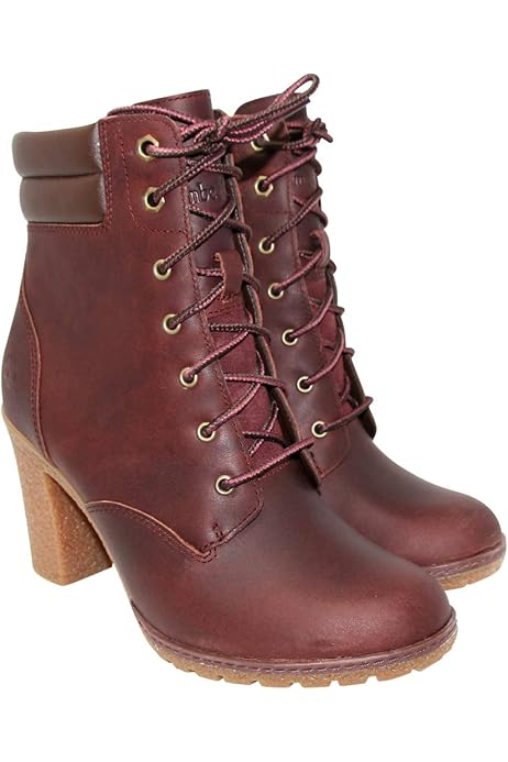wine red timberland boots