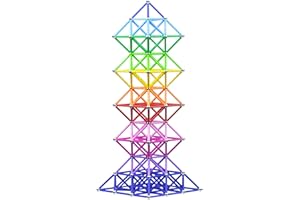 VEATREE 160PCS 2.28" Magnetic Building Sticks Toys, Magnetic Construction Set Toys and Educational Stacking Puzzle Toys For Adults and Kids 3 Years+