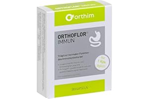 ‎ORTHIM ORTHOFLOR® IMMUN - Darmgesundheit und ein starkes Immunsystem - ausgewählte Milchsäure- und Bifidobakterien + Zink - 30 Kapseln