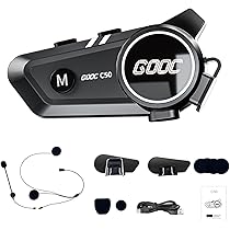 JJXCYH Motorcycle Helmet Speakers, Motorcycle Helmet Bluetooth Music Sharing Double Noise Cancellation Helmet Headphone Strong Bass/IP67 Waterproof Headphone Speakers Compatible All Helmets 1500mAh - View #8