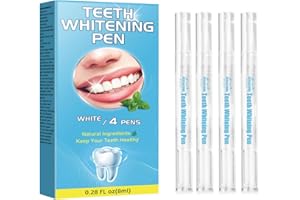 JOYAONE Teeth Whitening Pen, Teeth Whitener for Stain Removal, Professional Smile Brightening at Home and On-The-Go, Stain Remover for Teeth, Fast-Acting (4 Pens × 2 ml Each)