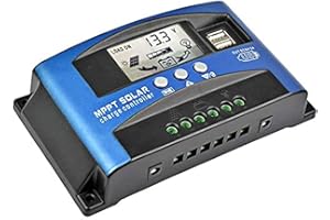 SUNYIMA Contrôleur de charge solaire MPPT 50 A avec écran LCD, double USB, plusieurs modes de contrôle de charge, courant de charge maximal technique Mppt (50 A)