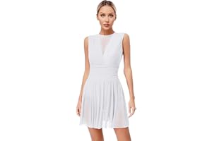 Miutii Eiskunstlauf Kleid Damen Rollschuhkleid Eislaufkleid Glitzer Ballettkleid mit Strass Lyrisch Tanzkleid Wettbewerb Tanzkostüm