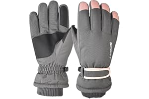 Toyosport Winter Ski Snowboard Handschuhe: Schneehandschuhe Thermo Wasserdichte Handschuhe Winddichte Winterhandschuhe für Damen Herren Skifahren Walking Radfahren