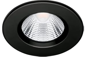Philips Lighting Faretto da Incasso LED Dive, Equivalente a 5.5W, 27K, Dimmerabile, Nero