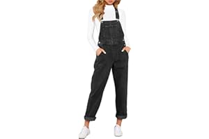 Vetinee Salopette da donna Jeans Baggy Jumpsuit Oversize Tuta con Tasche