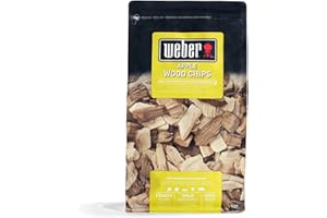 Weber Applewood Smoking Chips (700g Pack) - subtle aroma, ideal for cheese, vegetables, fish, poultry, pork & game, EU product, sustainably sourced, FSC certified wood (17621)