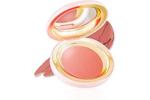 NEWVENPER Wasserfeste Multi-Rouge-Creme Blush, 2-in-1-makeup blush-Rouge mit Spiegel für Wangen, Augen und Lippen, langanhaltend und geschmeidig, cremig, für alle Hauttypen und Töne,nearly neutral
