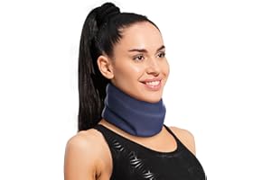 BLABOK Collare Cervicale Ortopedico Collare Morbido per Cervicale per Il Rilassamento del Collo e Allevia la Pressione Sulla Colonna Vertebrale Cervicale（M）