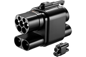 [Non compatible avec BMW i3]GUWIEYG Adaptateur de chargeur CCS2 vers CCS1 EV, adaptateur CCS2 DC 1000 V 250 A vers CCS1, adaptateur de charge de voiture, connecteur de chargeur de véhicule électrique