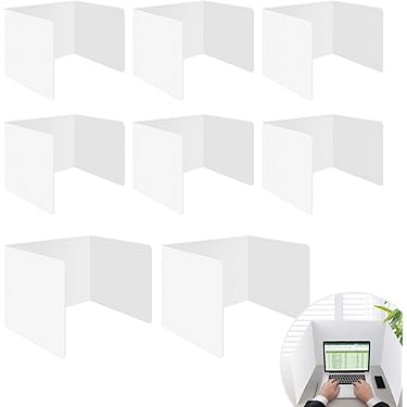 Milageto Sichtschutzplatte 40x40cm - Desktop-Trennwand Für Büro & Empfangsbereich