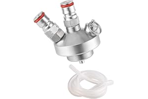 TMCRAFT Mini Keg Dispenser, in acciaio inox, entrambe le sfere Lock Speer, attacco per birra con tubo da 130 cm per Growler