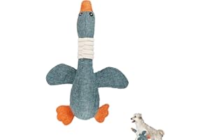 MALOUSUN Canard en Peluche Jouet pour Chien,Jouet Indestructible pour Chien,Jouets Oie Anti-Stress pour Chiens,Jouets à Mâcher pour Les,Dog Toys,Jouet Interactif pour Taille Petite,Moyenne,Grande (Bleu)