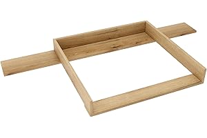 regalik Plan à Langer avec Plateau pour Hemnes d'IKEA, Extension pour Table à Langer pour Commode 50x160 cm, Amovible, Plan à Langer avec Façades Droites, Chêne
