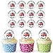 Produktbild Vorgeschnittener Personalisierter VW Bus - Essbare Cupcake Topper / Kuchendekorationen (24 Stück)