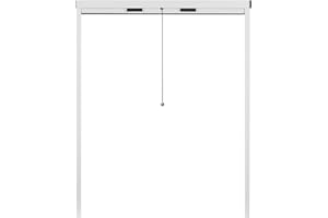 APANA - Fliegengitter Rollo für Fenster bis 130 cm x 160 cm - ausziehbarer Insektenschutz Fenster zum Zuschneiden gegen Fliegen, Insekten und Mücken - Insektenschutzrollo Fenster (Weiß)