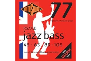 Rotosound Monel Standard Gauge Flatwound Bass Strings (45 65 85 105), RS77LD