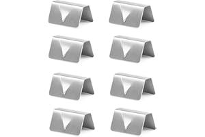 FENGRUI Wind Deflector Clips,8 Pcs Durabled Stainless Steel Wind Rain Deflector Fitting Clips Compatible with Heko G3,Automotive WindDeflector Retaining Clips for Enhance Vehicle Protection