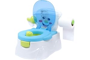 KINHALL Töpfchen-Trainingssitz Kleinkind-Toilettensitz Baby-Trainingstoilette Töpfchen-Urinal-Trainerstuhl für Kinder Kleinkinder PP (Blau)