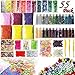 Produktbild Packungen schlamm Supplies Kit inkl. Fischglas Perlen, Zucker Papier, Kulleraugen, Shell, Scheiben, Konfetti, schlamm Schaumstoff Perlen, Nachahmung Gold Blatt für Schlamm macht DIY Craft 55 Pack (Multicolor)