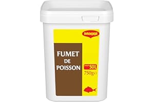 MAGGI PROFESSIONAL Fumet de Poisson Déshydraté - Goût de Poisson Blanc - Fond, Sauce, Cuisine, Rapide - Boîte de 750g pour 25L à 50L