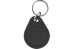 Nivian - 100 portachiavi con tag di prossimità RFID 125KHz - In PVC - Colore nero