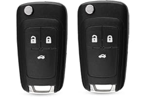 BARAC Carcasa Llave 3 Botones Mando a Distancia Compatible con Chevrolet Camaro Cruze Epica Lova HU100, 2 Unidades