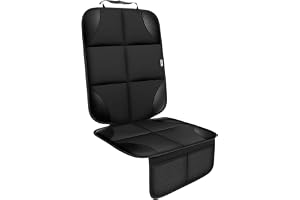 Meolsaek Car Seat Protector for Child Car Seat, Durable 600D Fabric Waterproof Car Seat Cover with Thick Pad Non-Slip Backing (No Imprints)