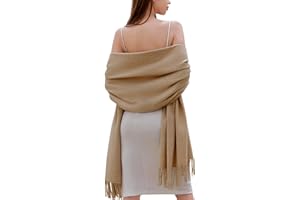 RIIQIICHY Bufandas para Mujer Invierno Chal Fiesta Estolas para Bodas Pasminas Grandes Pañuelos Fular Foulard