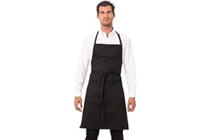 Chef Works F8. Delantal de carnicero de color negro