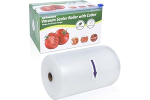 LOTUFLOR Vacuum Sealer Roll Bags Heavy Duty for Food BPA Free with Cutter Box 20cm x 30m Customized Size Food Bags