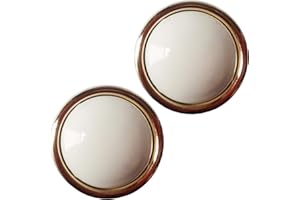 XGAGHB DAFROH Set di 2 pomelli per cassetti, cassetti, cassetti, cassetti, maniglie per mobili, moderni, con piastra rotonda sulla parte superiore, pomelli da 30 mm per cassetto, colore beige (2 pezzi)