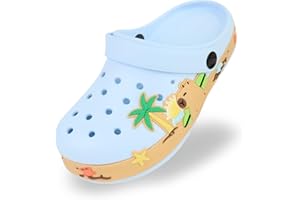 ZEPYFXIT Unisex Kinder Clogs Badelatschen Badesandalen Badeschuhe Gartenschuhe Pantoletten Mädchen Jungen Badeschlappen rutschfeste Atmungsaktive Strand Sandalen