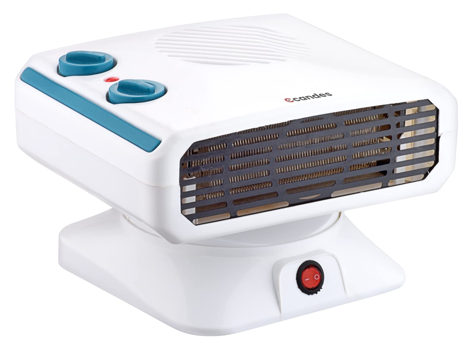 Candes Fan Room Heater Ideal for Small and Medium Area, 2000 Watts (White Blue)