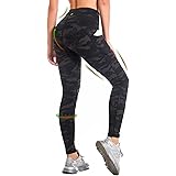 CAMBIVO Leggins Donna Sportivi Mimetici, Leggings Push up, Pantaloni Yoga Vita Alta, Pantacollant Leggins Palestra Comodi con