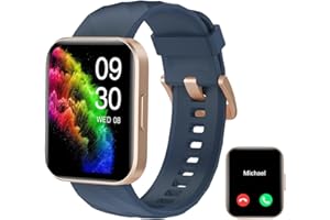 RUIMEN Smart Watch for Women Men Smart Watches with Call Function Fitness Tracker Watch with Heart Rate Monitor Pedometer Oximeter Sleep Tracker Waterproof Smartwatch Answer/Make Calls for Android iOS