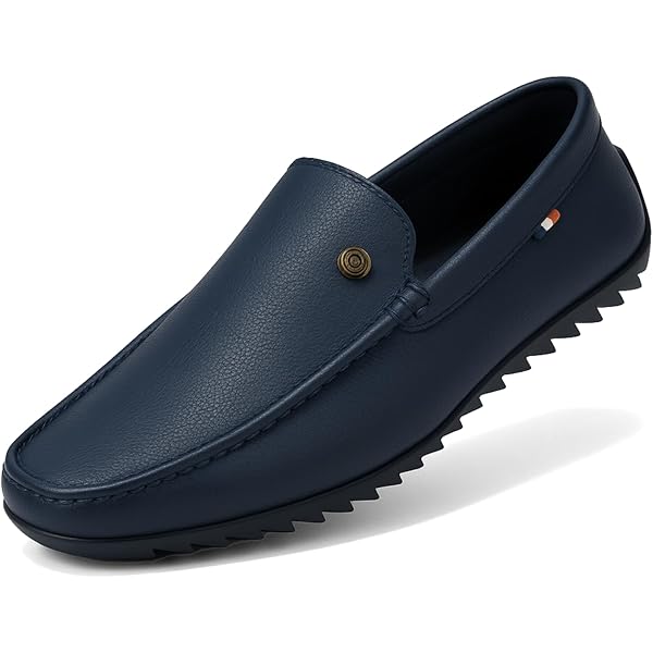 Buy Men's Vintage Leather Zipper Loafers Slip On Comfortable Soft