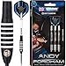Produktbild Winmau Andy Fordham Darts mit Darts – Die Viking – Onyx Schwarz – 23 g – inkl. Darts Ecke Checkout-Karte