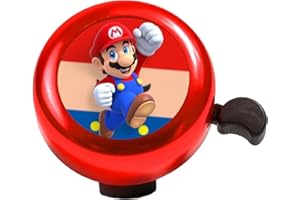 SIDESEA Accessori Bici Bambino, Campanello Bici Mario Clacson Bici Cartone Animato Campanello Bicicletta con Suono Forte e Chiaro Bambino Bambina per Biciclette Bambini, Scooter, Bici Senza Pedali